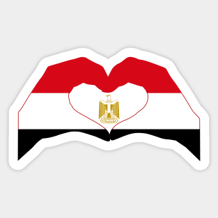 We Heart Egypt Patriot Flag Series Sticker